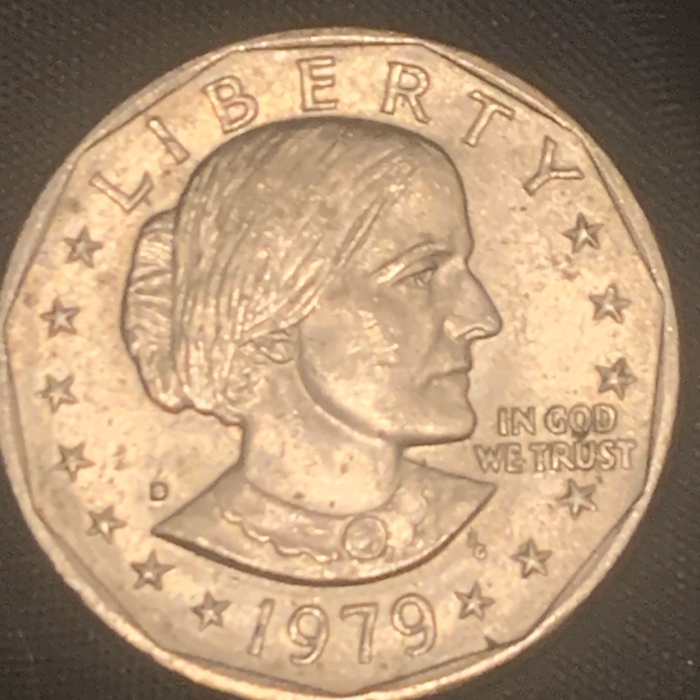 1979 Susan B. Anthony One Dollar Coin - Silver Tone